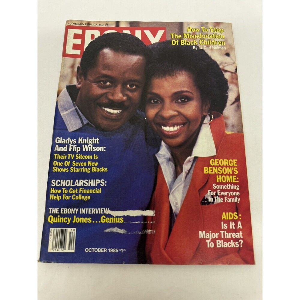 EBONY Magazine October 1985 Gladys Knight Flip Wilson Quincy Jones Georg…
